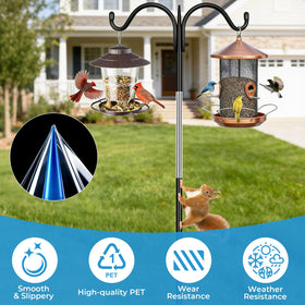 TrigenTeels Bird Feeder Pole Protection keeps feeders safe.