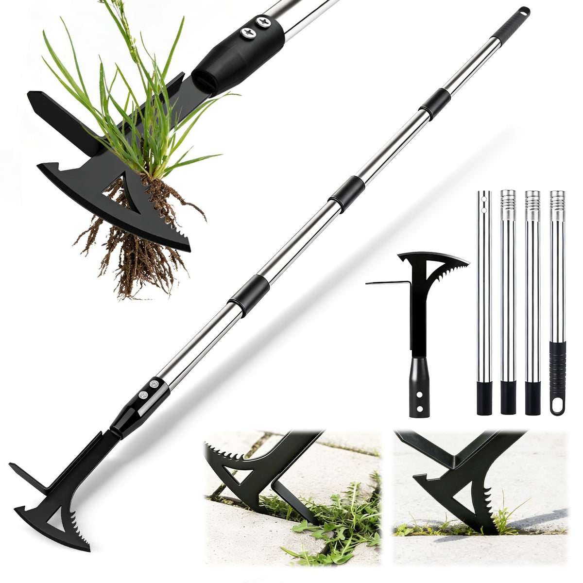TrigenTeels manganese steel weeder tool with robust construction for tough weed removal.