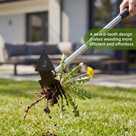 TrigenTeels manganese steel tool for durable, heavy-duty garden weeding tasks.