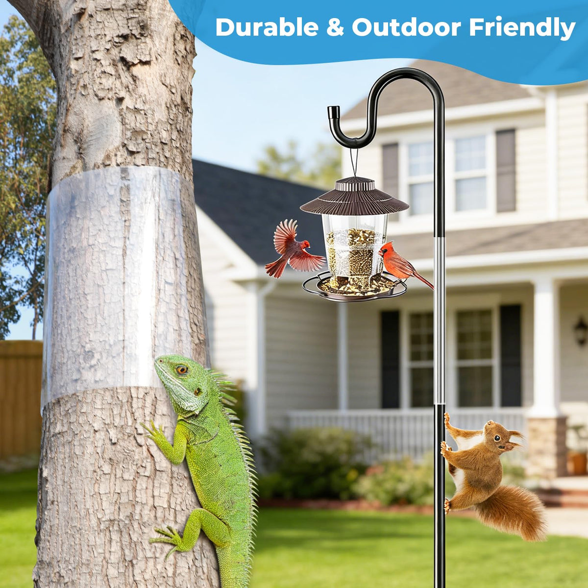 TrigenTeels Weatherproof Plastic Shield withstands outdoor conditions.