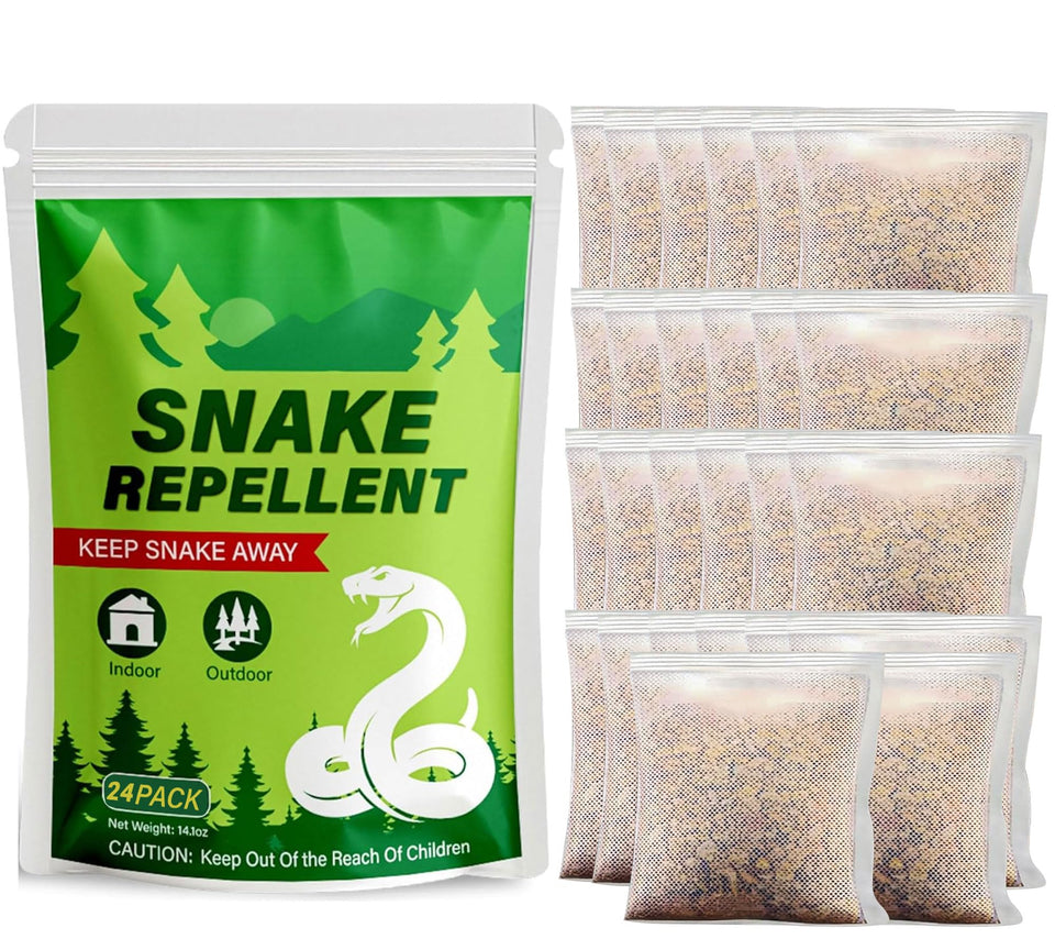 Trihood 16-pack snake repellent outdoor-indoor pouch guarding yards with natural scent barrier