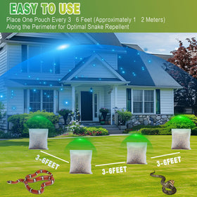 Trihood snake deterrent uses garlic peppermint castor oils for lawn and shed