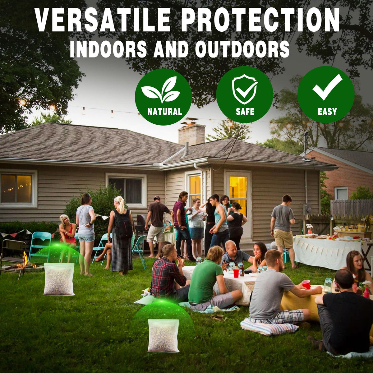 Trihood snake repellent placed near doors and windowsills creates barrier coverage