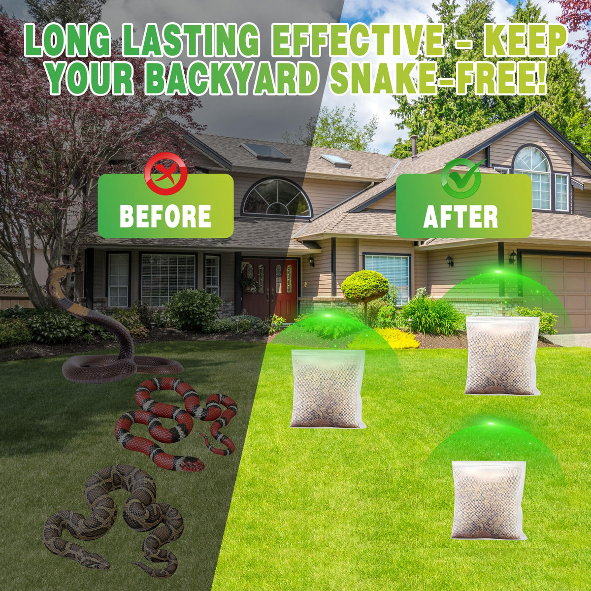 Trihood snake repellent no spray design ideal for indoor corners and garage