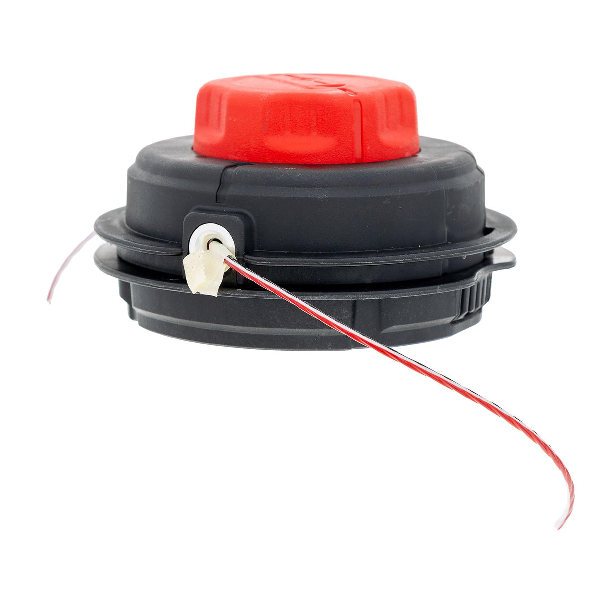 Replacement cutting head on Craftsman trimmer with OEM MTD part for durable performance.