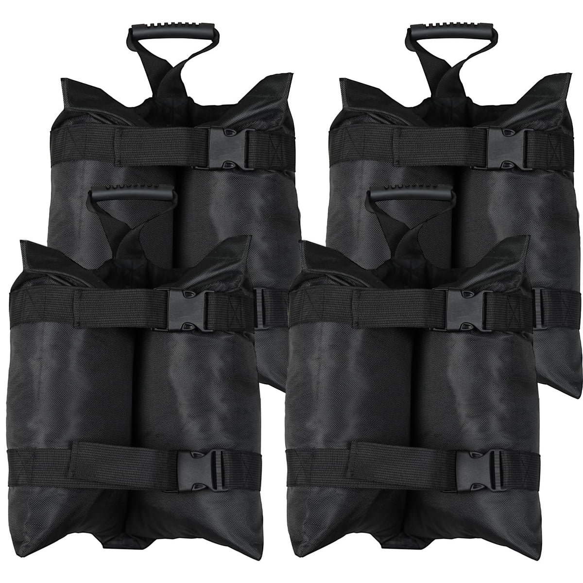 TRINKA canopy sandbags set 4 front view showcasing high 320 lb capacity for wind resistance