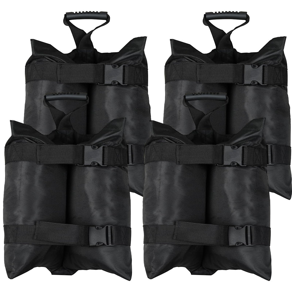 TRINKA canopy sandbags set 4 front view showcasing high 320 lb capacity for wind resistance