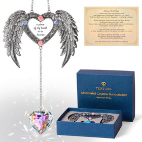 TRINYVORA eco-friendly zinc heart-frame with resin flowers