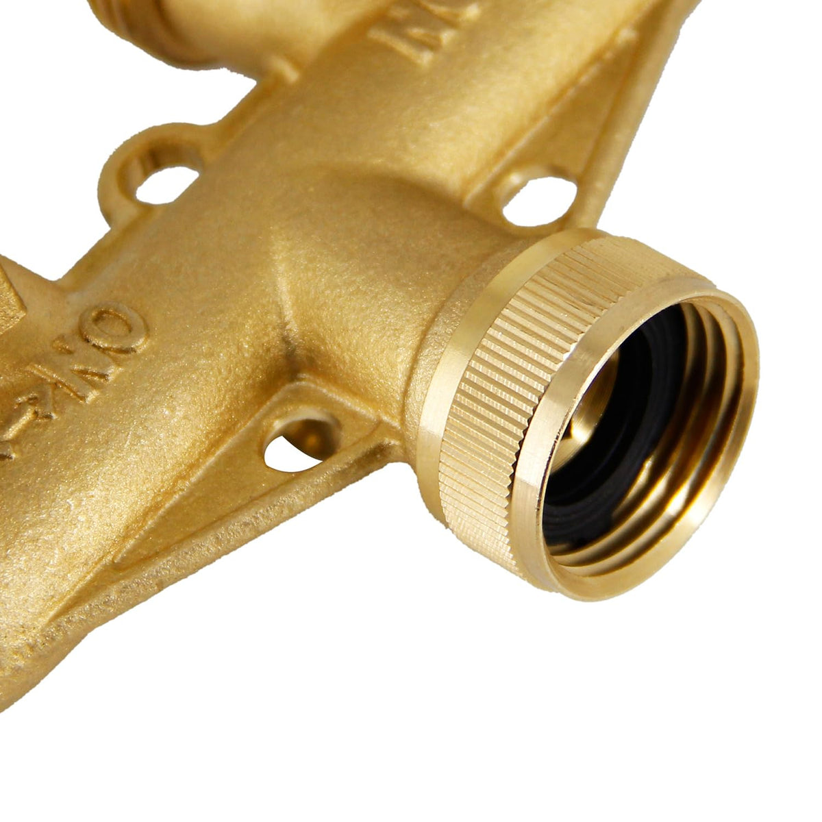 Triumpeek ABS shut-off with brass body detail for durable control.