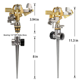 Triumpeek aluminum stand base provides sturdy, rust-proof support.
