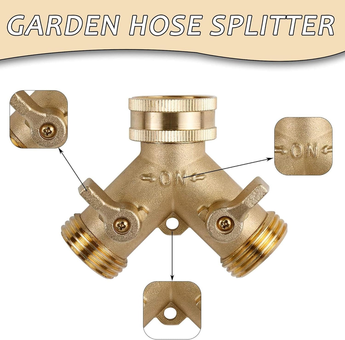 Triumpeek brass fittings packaging highlights rust resistance and precision