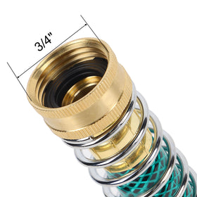 Triumpeek coil spring protector shields hoses from kinks.