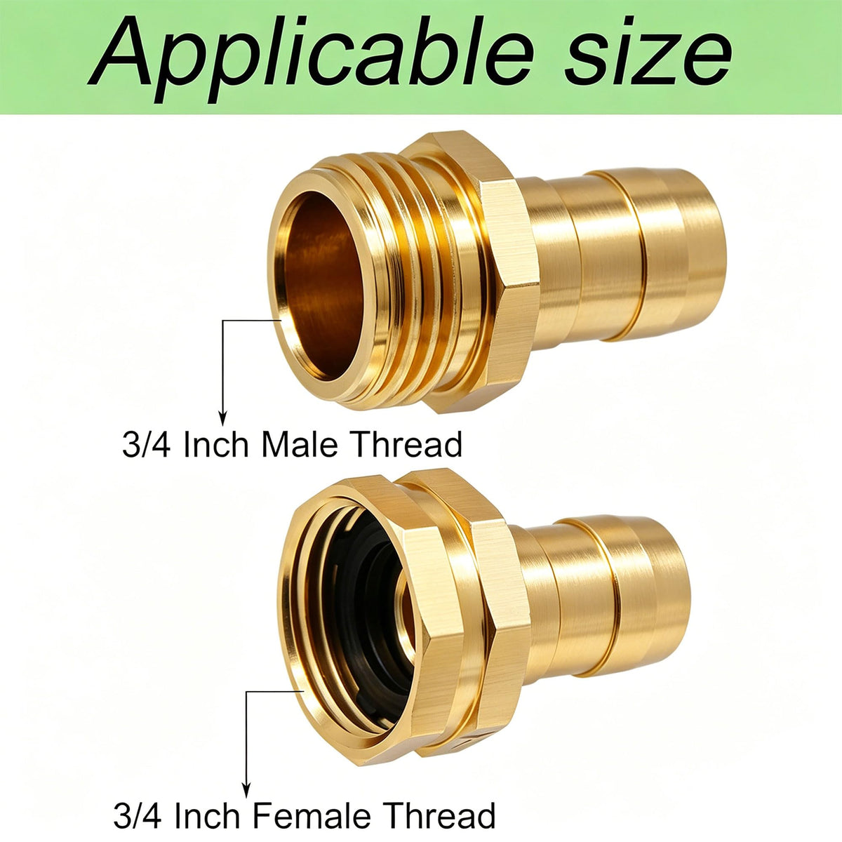 Triumpeek female hose repair kit for secure end connections
