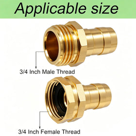 Triumpeek female hose repair kit for secure end connections