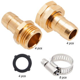 Triumpeek hose clamps (304 stainless) provide durable, corrosion-resistant seals