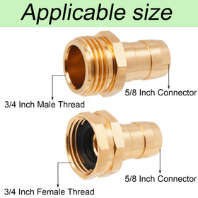 Triumpeek hose end repair male kit for quick, tool-free fittings