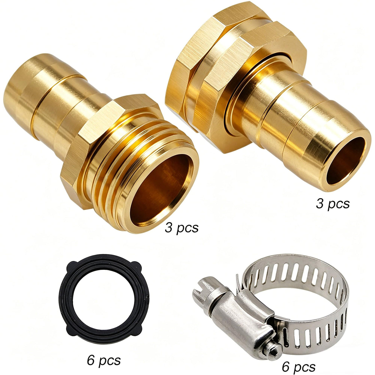 Triumpeek male hose repair kit for tight, leak-free fittings