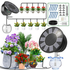 TRJZWA solar panel and timer assembly powers off-grid irrigation