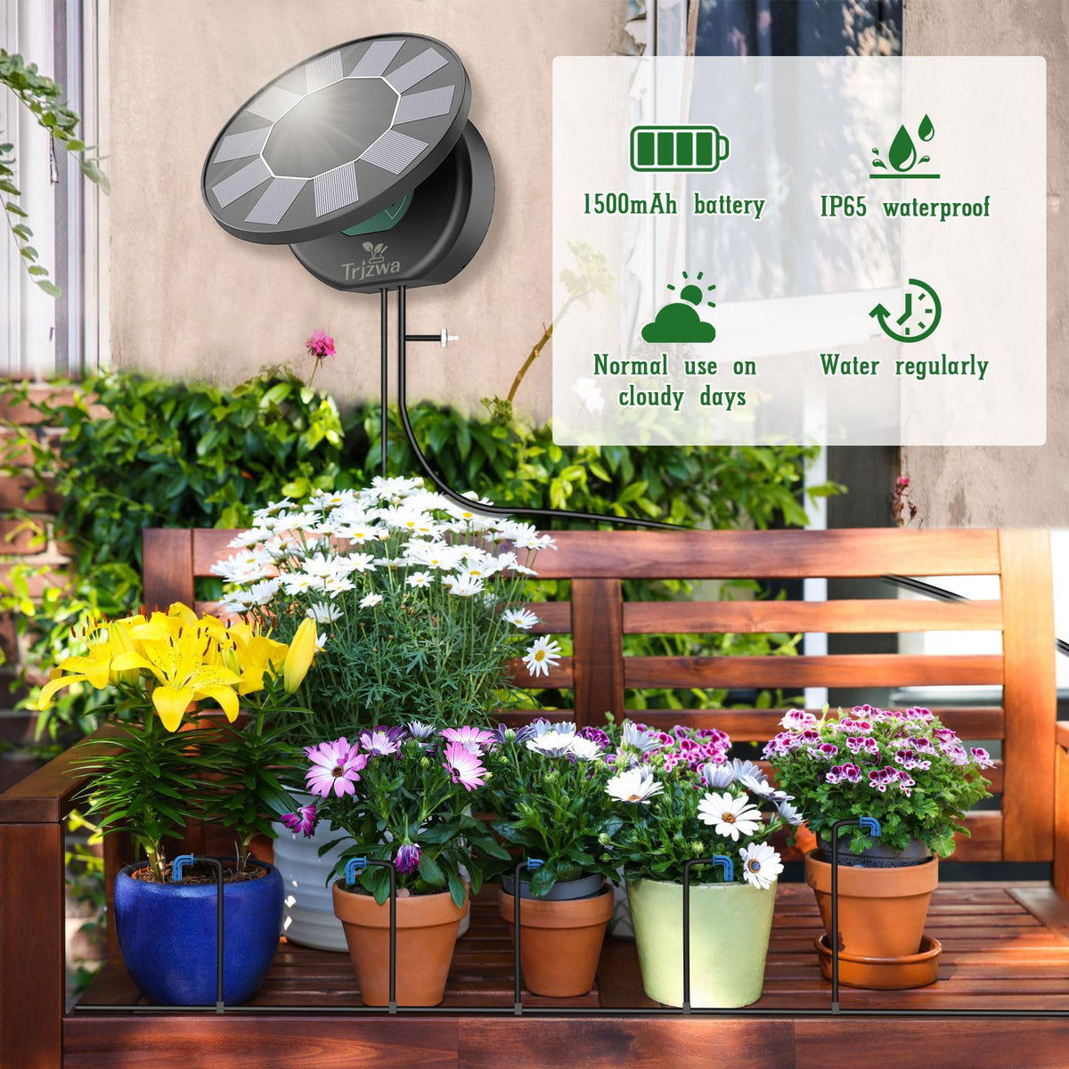 TRJZWA water emitters deliver moisture directly to plant roots