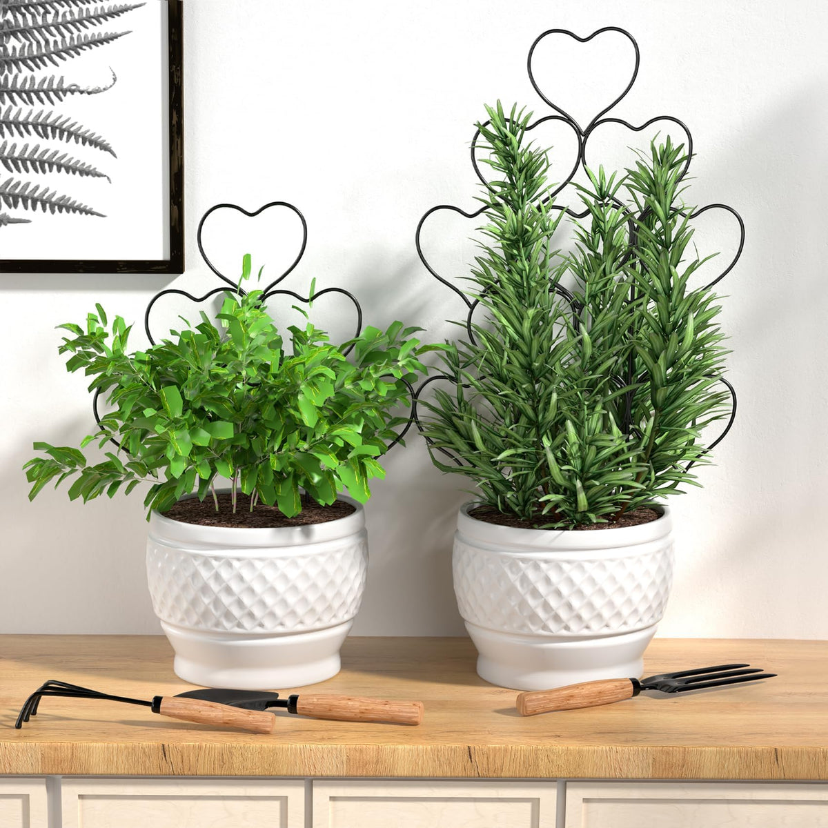 Trlzey Climber-friendly trellis helps peas peppers and beans grow upward efficiently.
