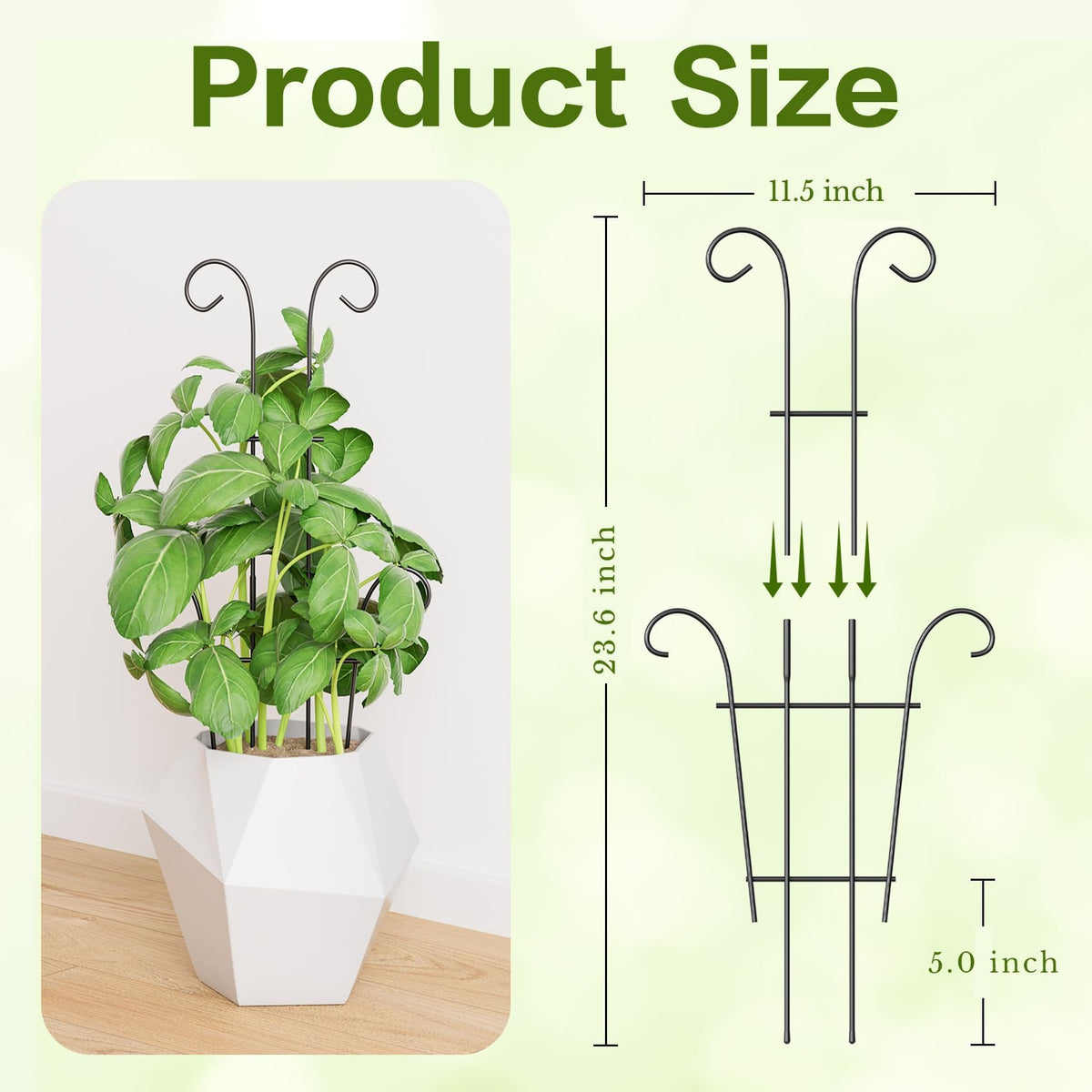 Trlzey heavy-duty metal trellis closeup showing thick material and durable finish