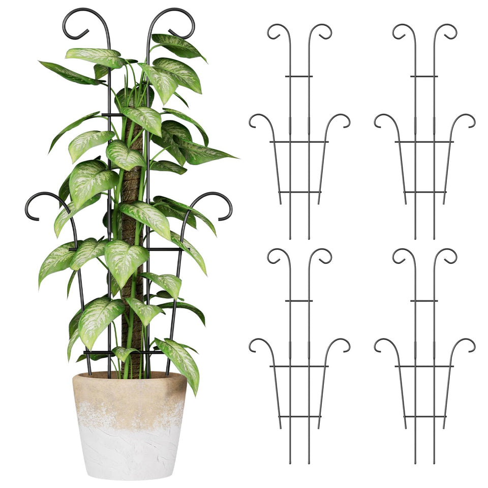 Trlzey 23.6in plant trellis four-pack assembled supports vertical growth for climbers