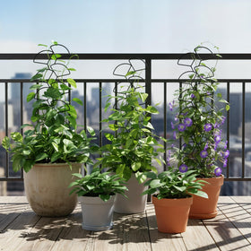 Trlzey adjustable heights fit most potted plants