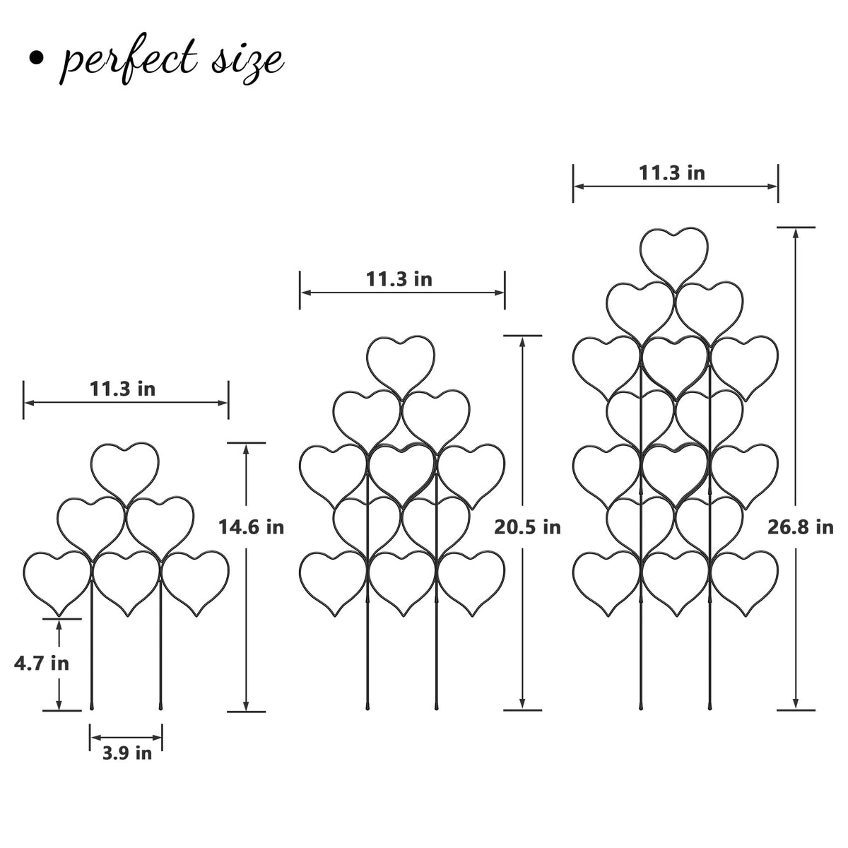 Trlzey Stackable Trellis Connection Closeup shows easy integration for varied plant sizes.