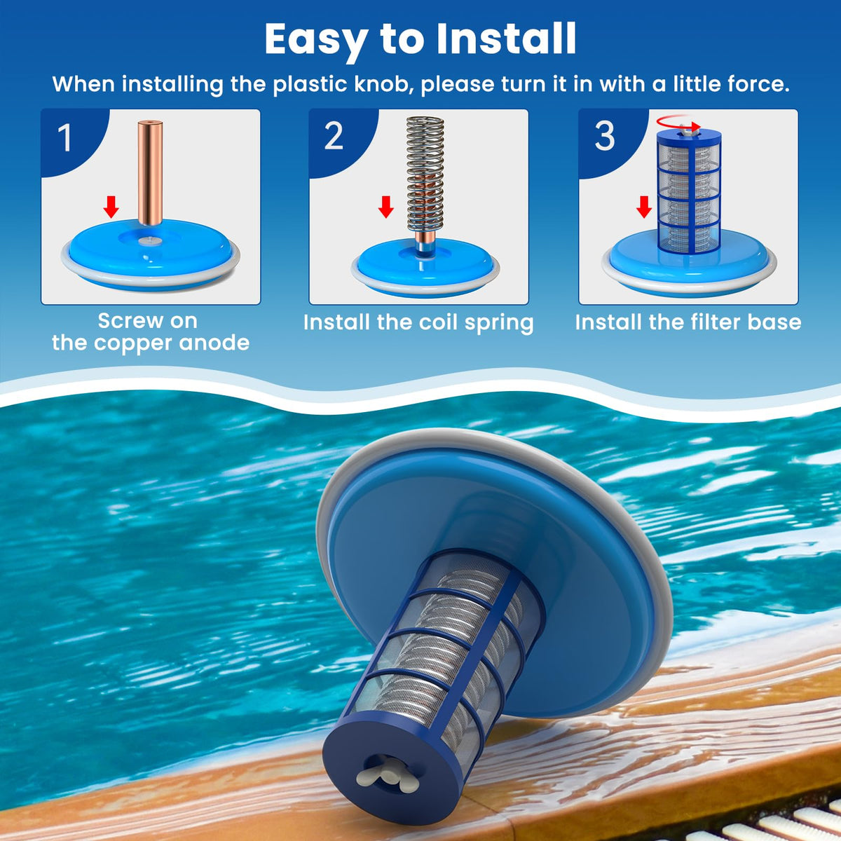 Troxlly wing screws for quick, tool-light assembly.
