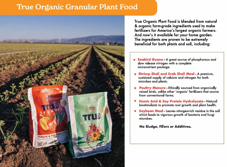 True Organic Bone Meal container garden ideal for pots and balconies.