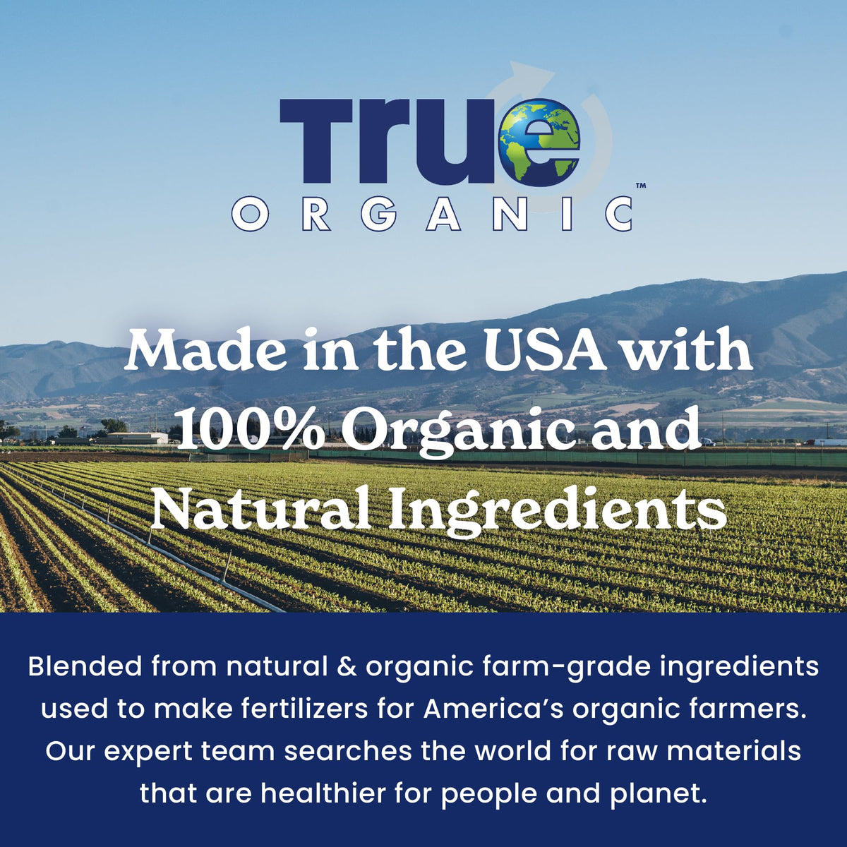 True Organic Garden Lime granules on soil showing acidity reduction
