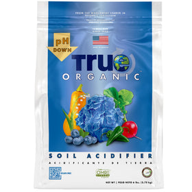True Organic Soil Acidifier bag 5lb ready to lower soil pH for acid-loving plants