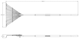 TRUE TEMPER bolted head keeps rake securely attached during heavy-duty use.