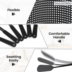 TrueYee fly swatter with a 17-inch handle for comfortable reach and precise swats.