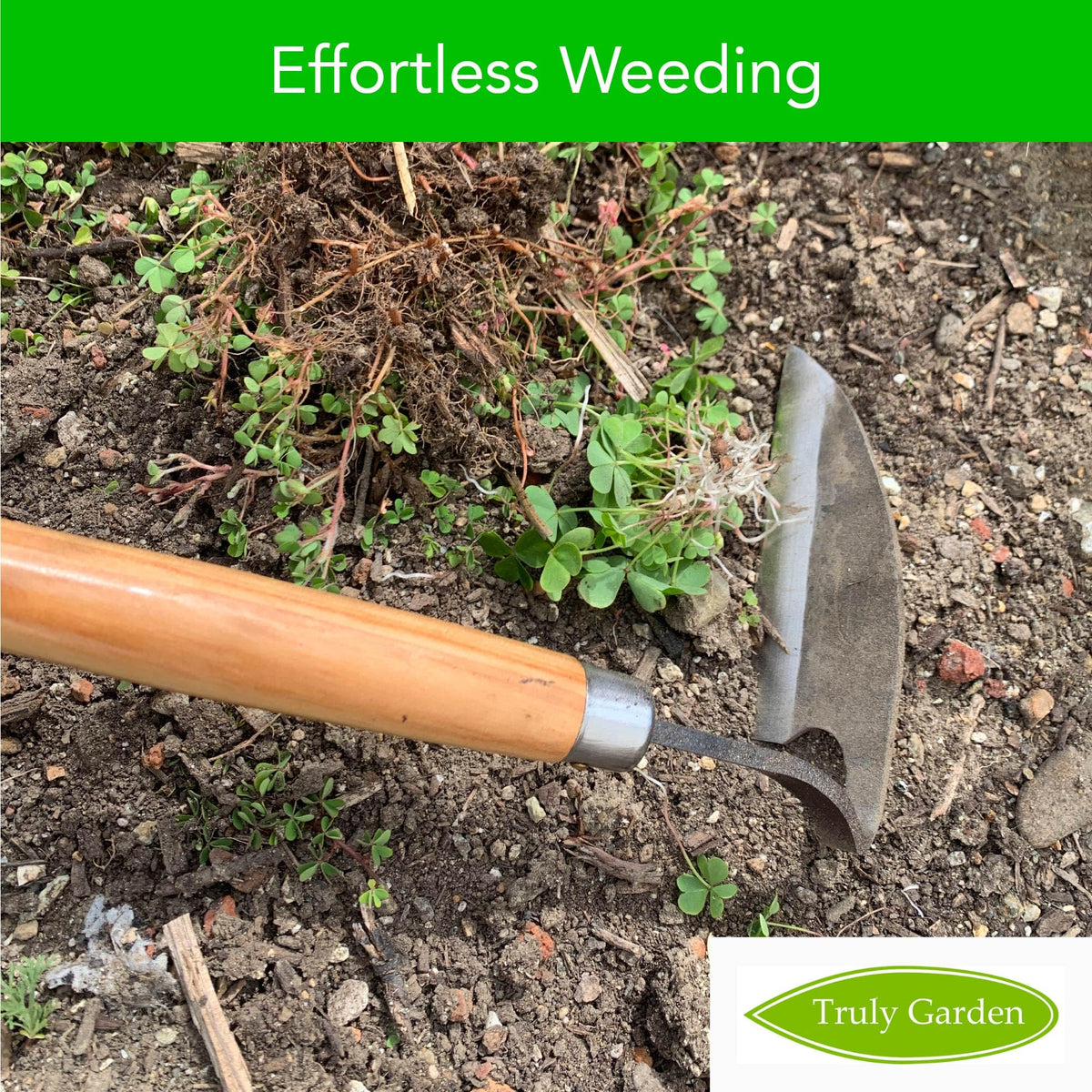 Truly Garden Leather Sheath protects blade and hands during storage.