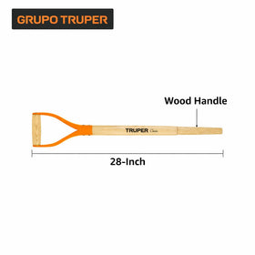 Truper anti-rotation fixing system on replacement handle minimizes grip rotation
