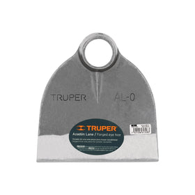 Truper Lane No. 0 forged hoe head, 6-1/2 by 7 inches, for durable soil work.
