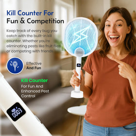 TRURID Fly Swatter Zapper compact lightweight design for versatile placement.