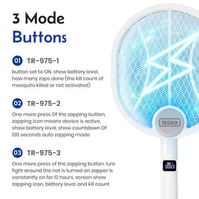 TRURID Fly Swatter Zapper indoor outdoor use for patios and kitchens.