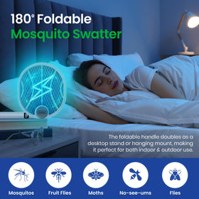 TRURID Fly Swatter Zapper kill counter display tracks performance.