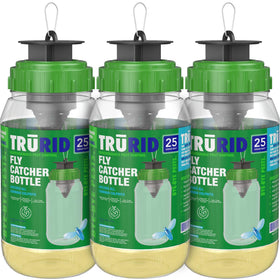 TRURID fly traps 3-pack package ready for quick outdoor deployment against pests.