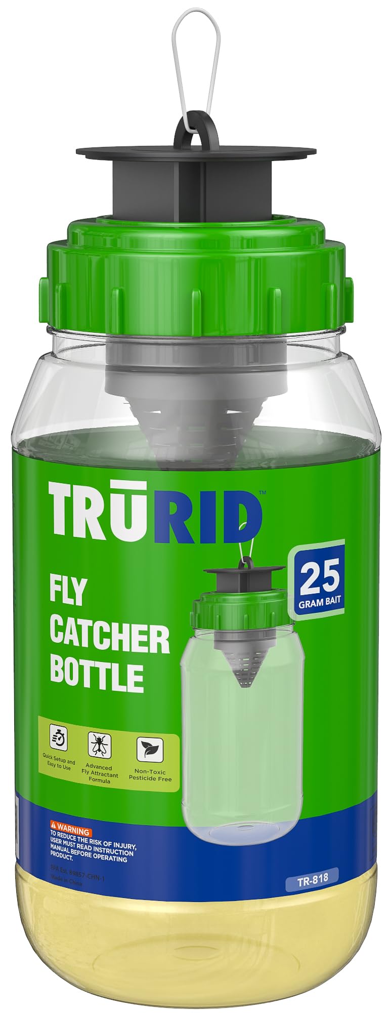 TRURID fly traps ideal for barn, dock, and yard cleanup.