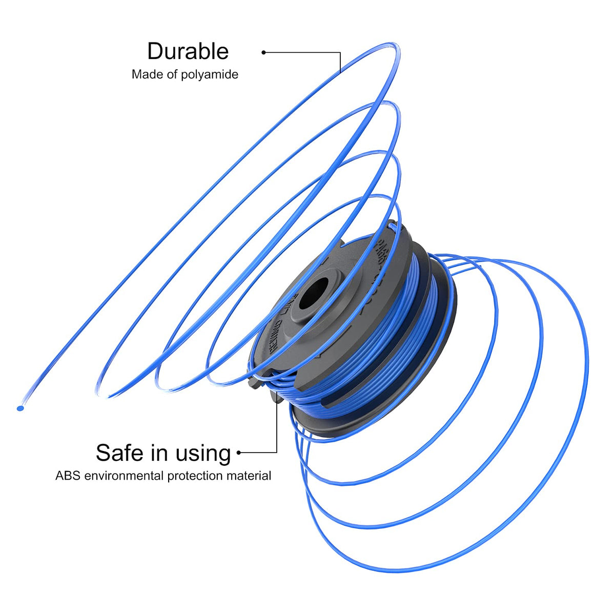TRUSTLIONTEK AC41RL3 close-up shows 0.065 inch diameter line detail