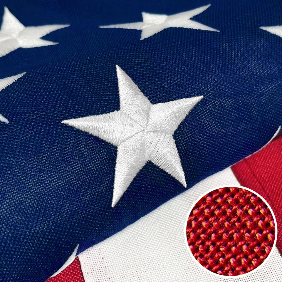 Try Everything American flag 4x6 outdoor wind unfurled for durable exterior display