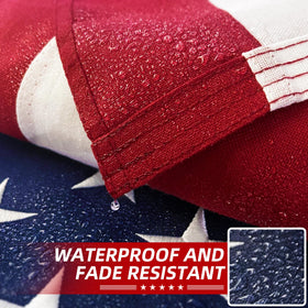 Try Everything flag weather-resistant fabric resists rain and sun fading