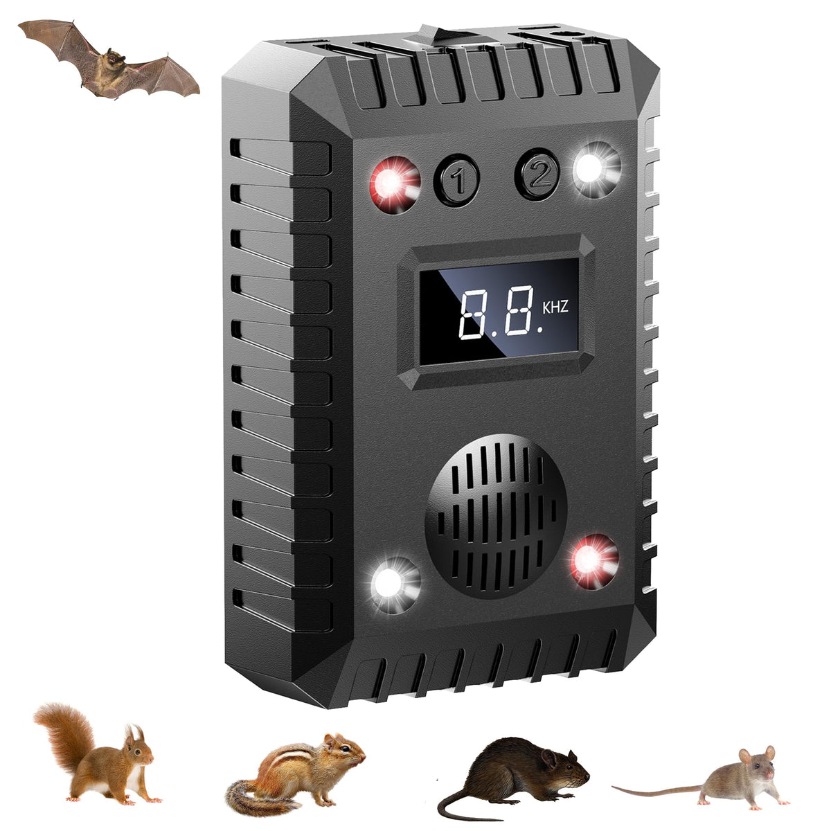 Tryfire ultrasonics under-hood unit deters mice in car engine compartments.