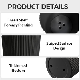 Trygoal drainage holes help prevent overwatering while keeping surfaces clean.