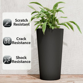 Trygoal durable PP material withstands sun and wind for lasting outdoor planters.