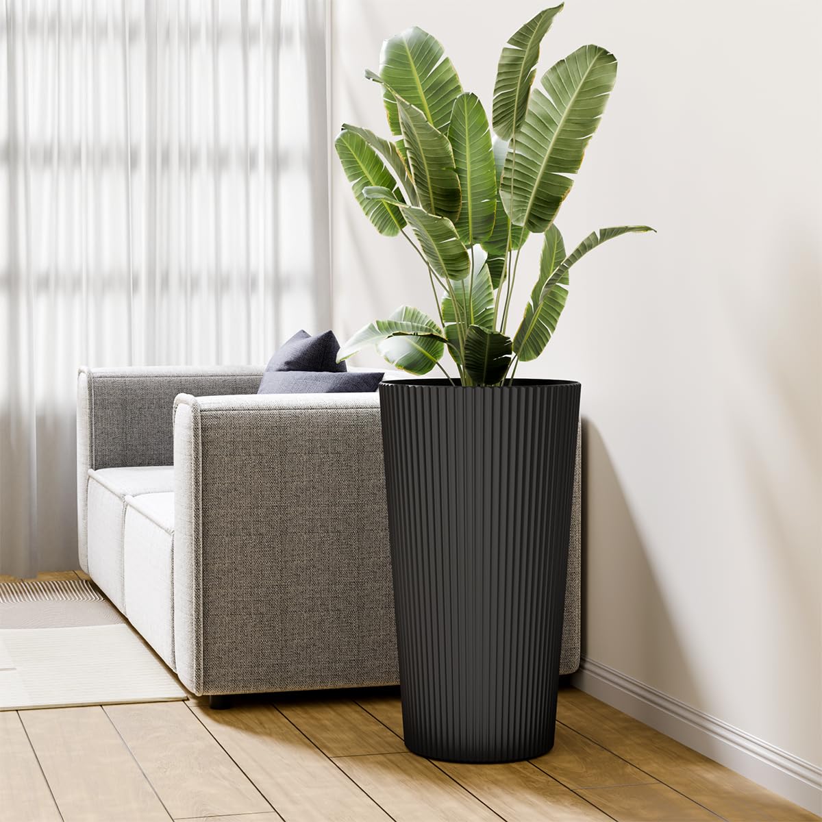 Trygoal no-assembly design arrives ready to place on any porch or patio.