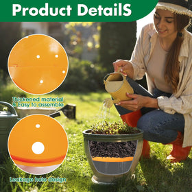 Tryitsbest planter insert with drainage holes promotes airflow and prevents overwatering